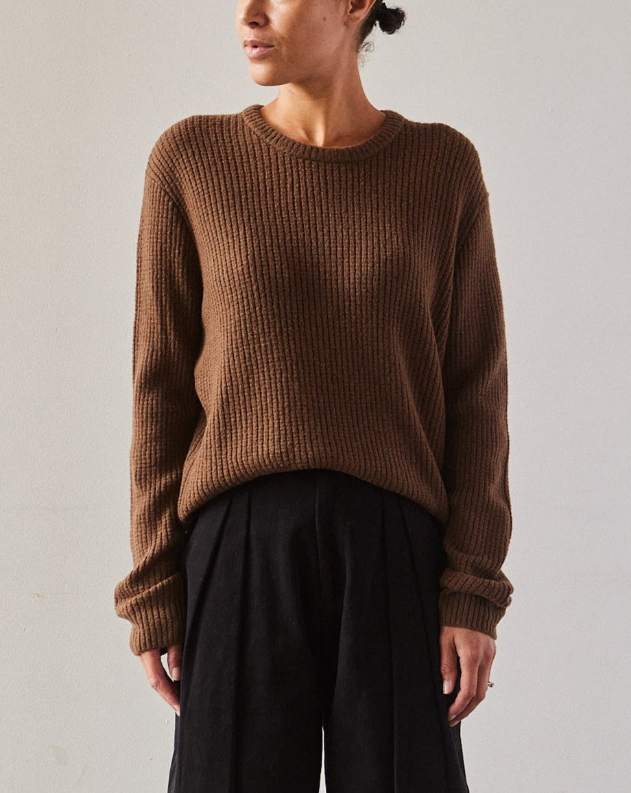 7115 Molly Everyday Crewneck Sweater, Brown