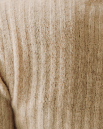7115 Molly Ribbed Short Sleeve Top, Heather Dove