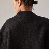 7115 Pockets Long Coat, Charcoal