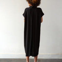 7115 Signature Shirt Maxi Dress, Black
