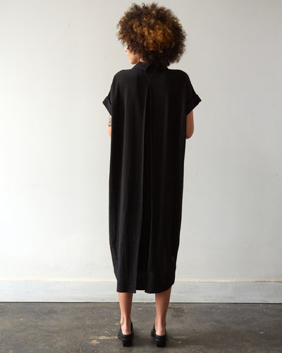 7115 Signature Shirt Maxi Dress, Black