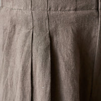 7115 Summer Pleated Trouser, Dark Oak
