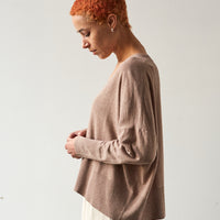 7115 Summer V-Neck Sweater, Taupe