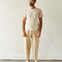 7115 Unisex Corduroy Elastic Pull-Up Trouser, Antique White