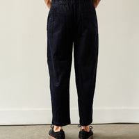 7115 Unisex Corduroy Elastic Pull-Up Trouser, Navy Black