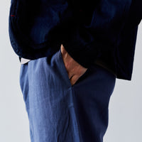 7115 Unisex Elastic Pull-Up Trouser, French Blue