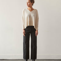 7115 V-Neck Sweater, Off-White