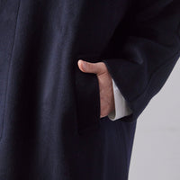 7115 Unisex Winter Wool Duster, Navy