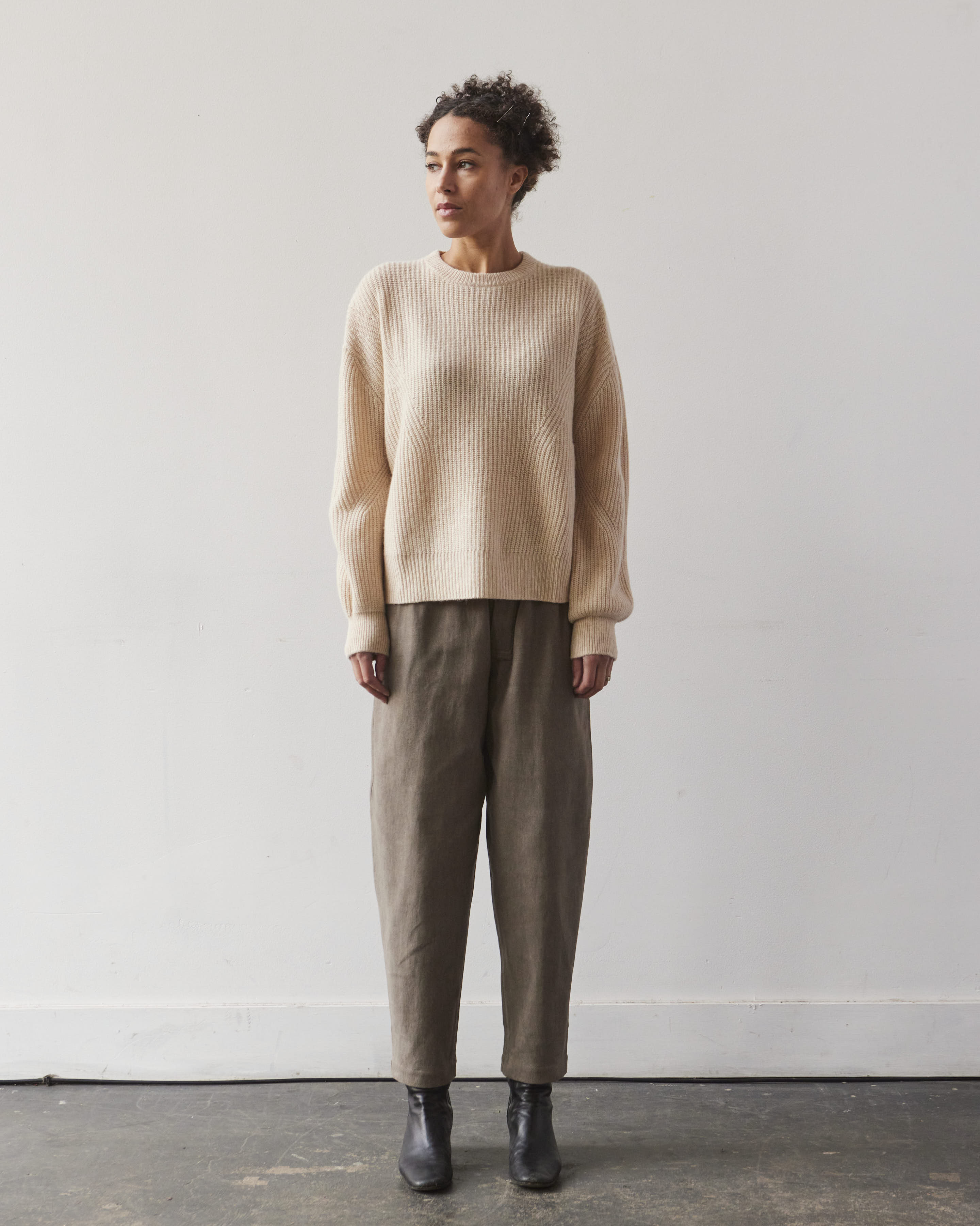 7115 Yak Poet Sleeves Sweater, Cream – Glasswing