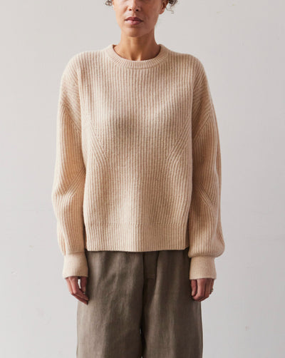 7115 Yak Poet Sleeves Sweater, Cream