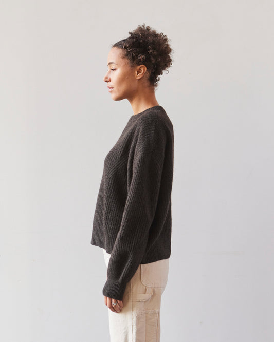 7115 Yak Poet Sleeves Sweater, Molasses