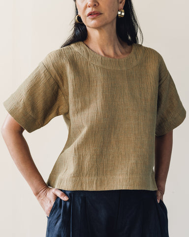 7115 Boat Neck Top, Chartreuse