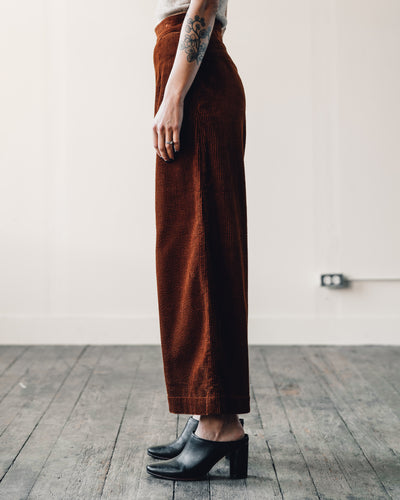 7115 Corduroy Wide Legged Trouser, Rust