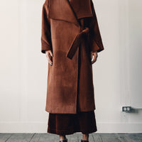 7115 Lapel Winter Coat, Rust