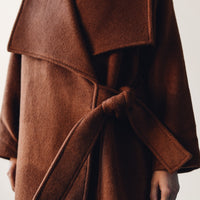 7115 Lapel Winter Coat, Rust