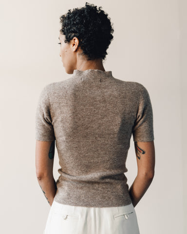 7115 Mockneck Fitted Tee, Faune
