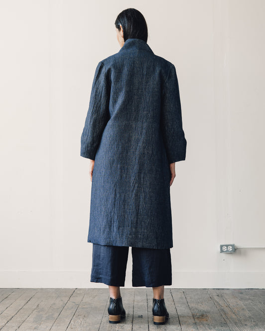 7115 Open Fall Coat, Indigo