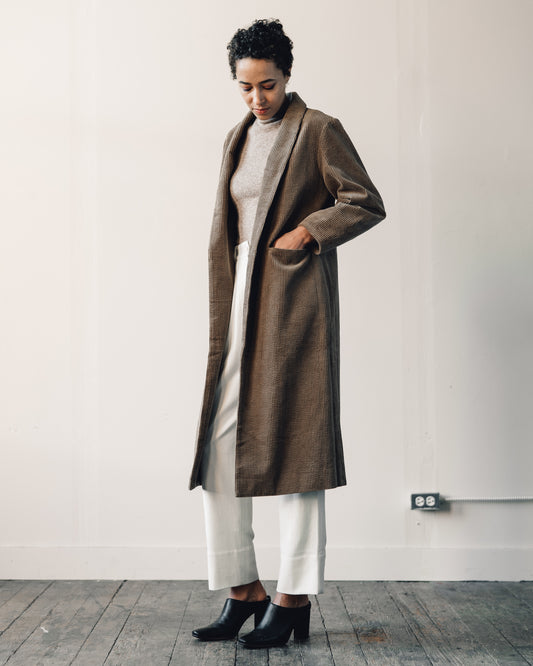 7115 Open Fall Coat, Tobacco