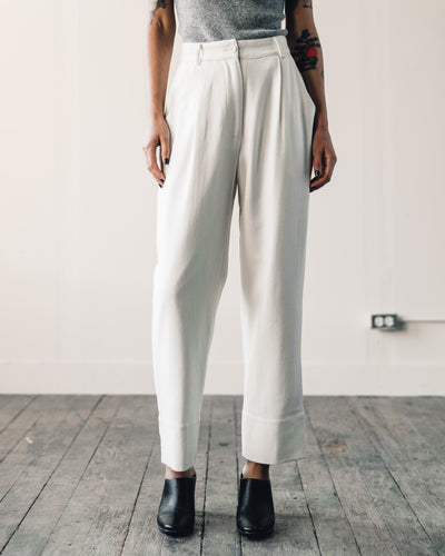 7115 Painter Wool Trouser, Off-White