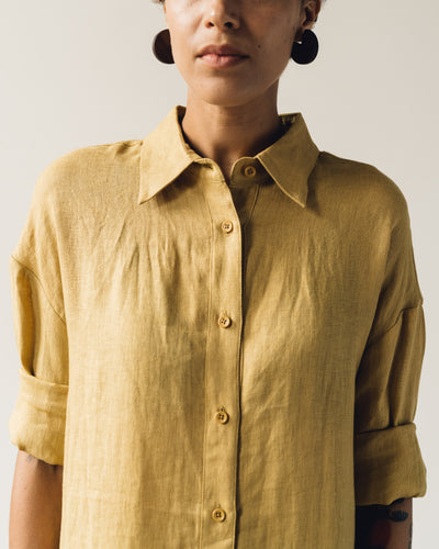 7115 Dolman Shirtdress, Chartreuse