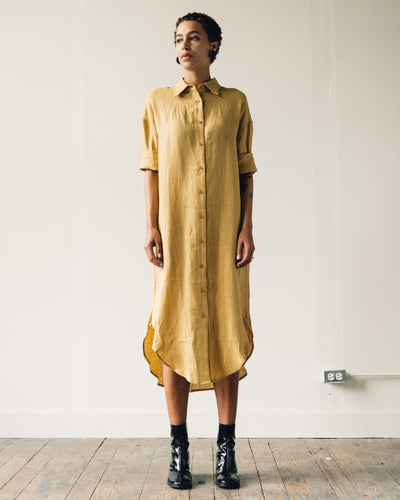 7115 Dolman Shirtdress, Chartreuse