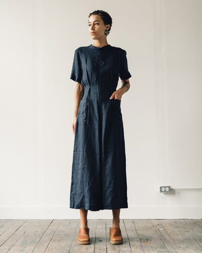 7115 Mandarin Jumpsuit, Navy