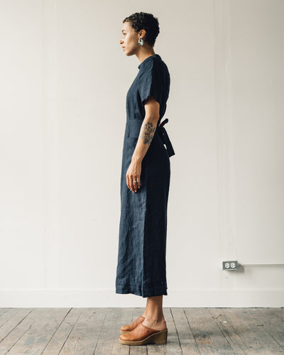 7115 Mandarin Jumpsuit, Navy