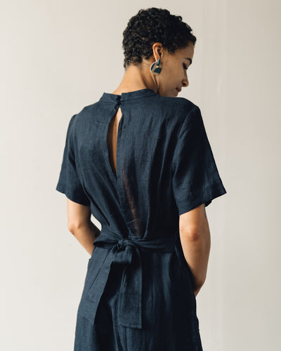 7115 Mandarin Jumpsuit, Navy