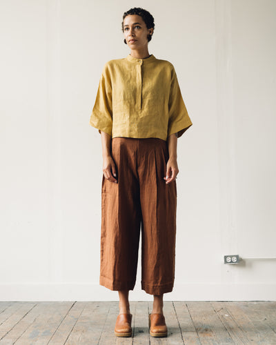 7115 3/4 Mandarin Top, Chartreuse
