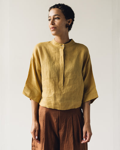 7115 3/4 Mandarin Top, Chartreuse
