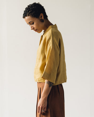 7115 3/4 Mandarin Top, Chartreuse