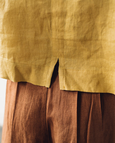 7115 3/4 Mandarin Top, Chartreuse