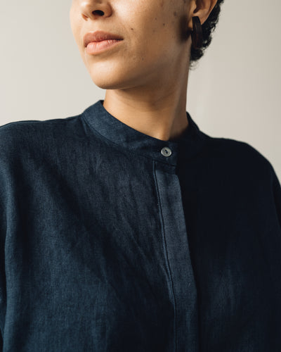 7115 3/4 Mandarin Top, Navy