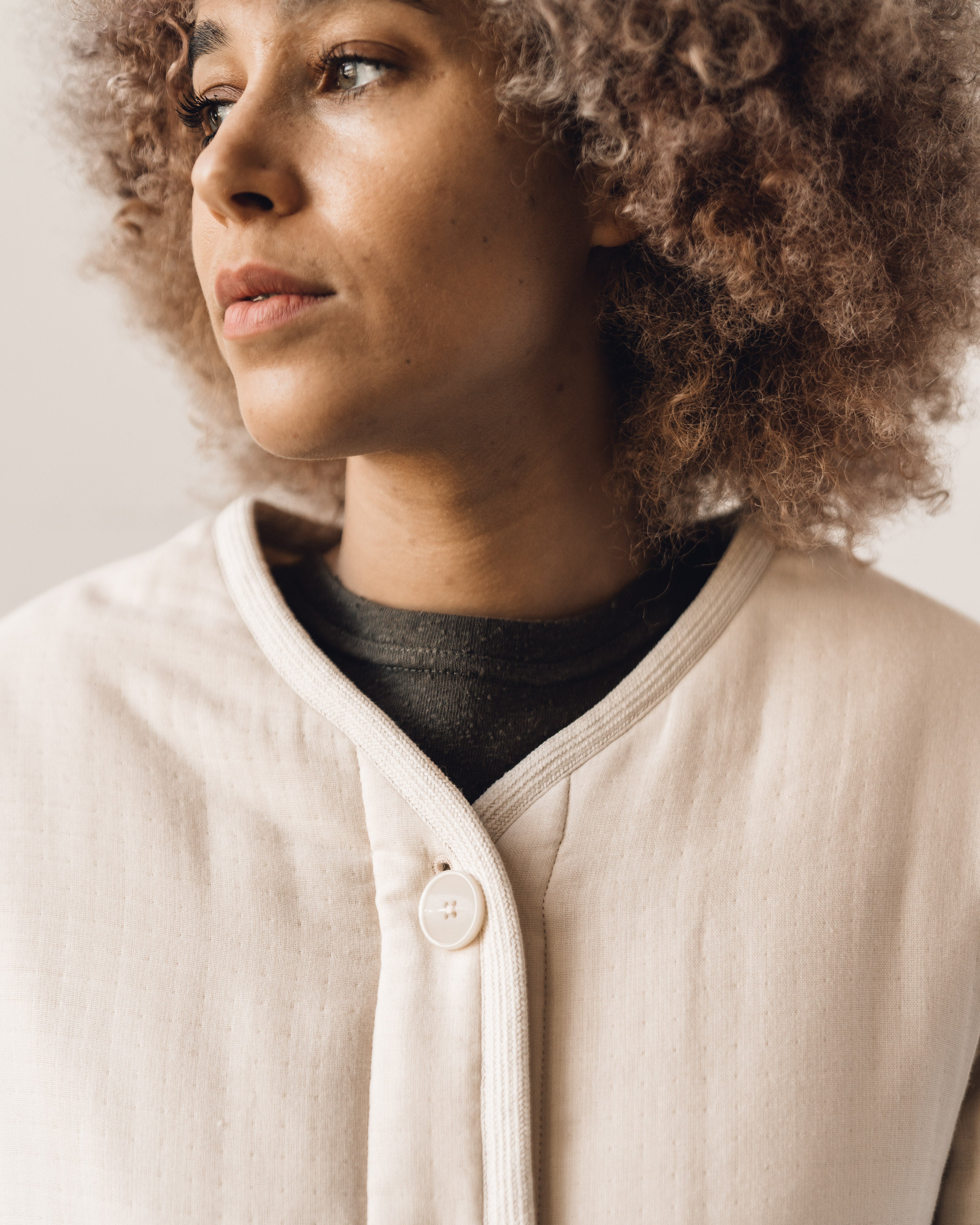 7115 Quilted Short Jacket, Butter – Glasswing