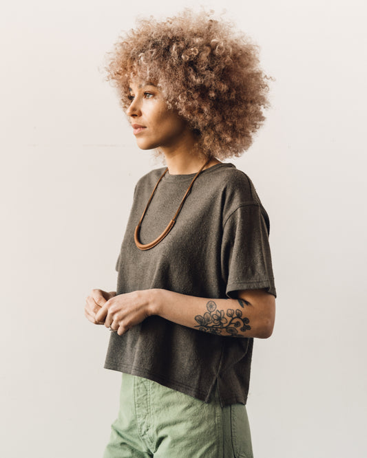 7115 Signature Textured Linen Tee, Olive