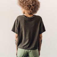 7115 Signature Textured Linen Tee, Olive