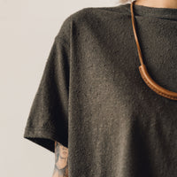 7115 Signature Textured Linen Tee, Olive