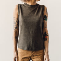 7115 Linen Textured Tank Tee