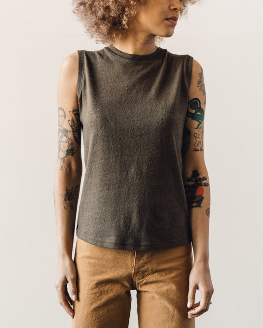 7115 Linen Textured Tank Tee