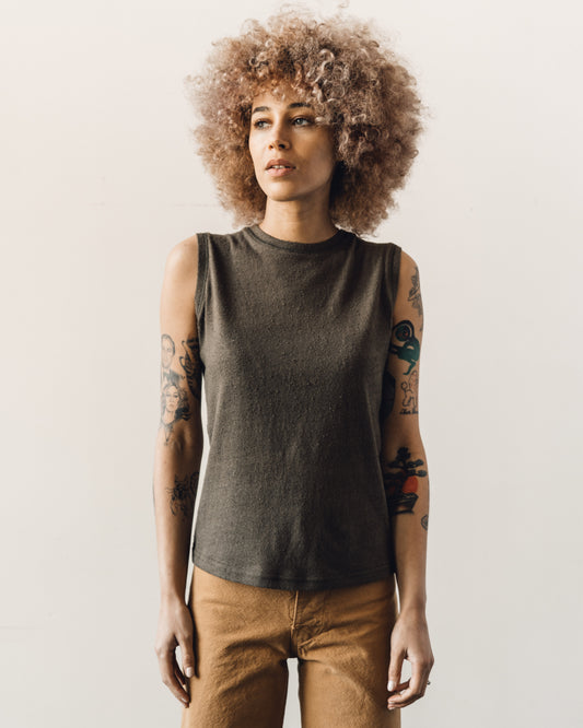 7115 Linen Textured Tank Tee