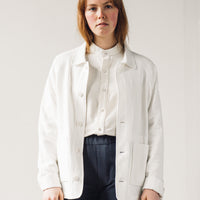 7115 Unisex Chore Jacket, Off-White