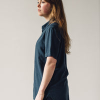 7115 Unisex Short Sleeve Side Pocket Shirt, Navy