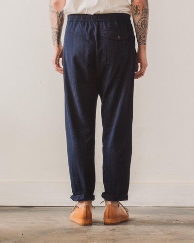 Universal Works Track Trouser, Herringbone Denim