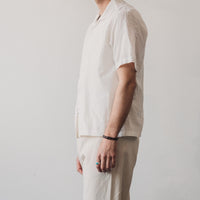 Universal Works Open Collar Shirt, Ecru