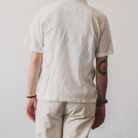 Universal Works Open Collar Shirt, Ecru