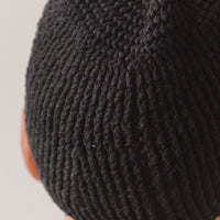 Jan-Jan Van Essche Beanie #3, Black Linen Hat