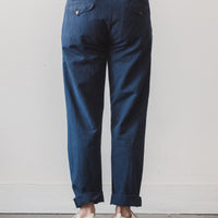 Universal Works Linen Aston Pant, Navy