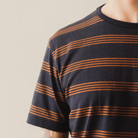 Arpenteur Match Tee, Navy/Terracotta