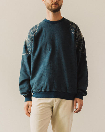 Kapital Bivouac Big Sweater, Furoshiki Indigo