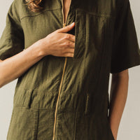 Atelier Delphine Ailuk Jumpsuit, Hunter Green